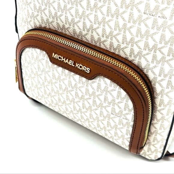 Michael Kors Medium Jaycee Zip Packet Backpack & Double Zip Wallet Wristlet - Picture 7 of 16